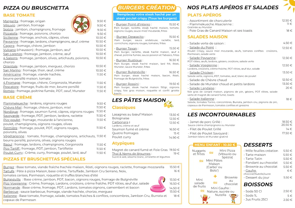 Menu_Restaurant & Pizzeria | Au Point D'Interro_Vandœuvre-lès-Nancy_image_4