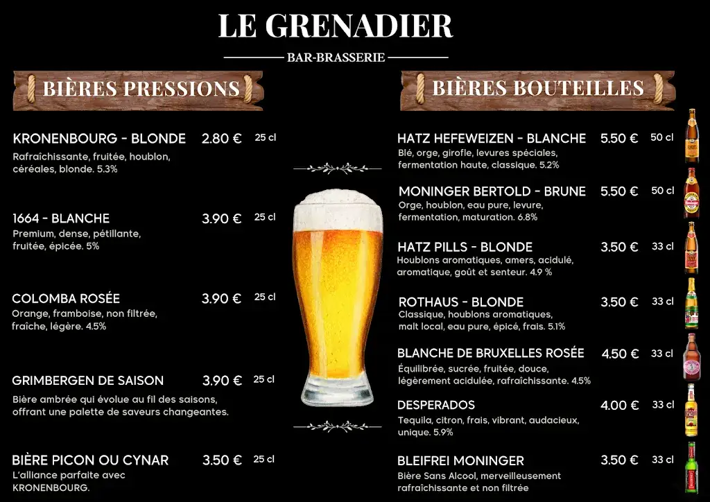 Menu_Le Grenadier - Brasserie_Herrlisheim_image_1