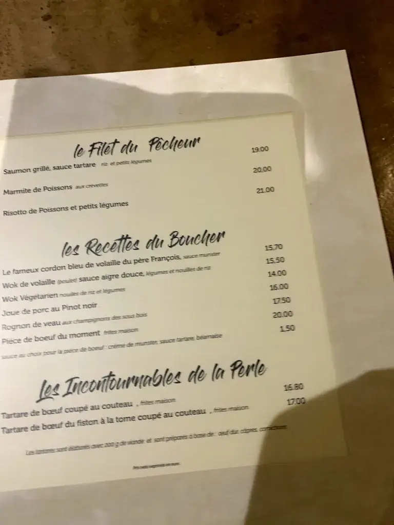 Menu_Restaurant le Bistrot de la Perle_Gérardmer_image_2