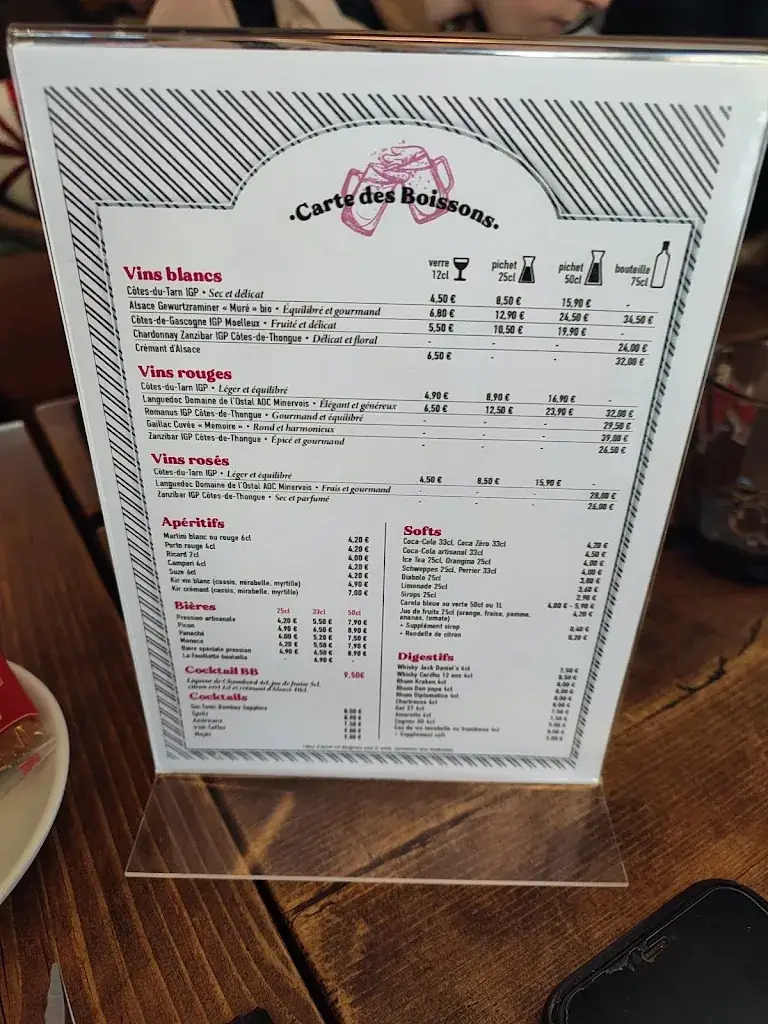 Menu_Le Bistro Burger_Gérardmer_image_1