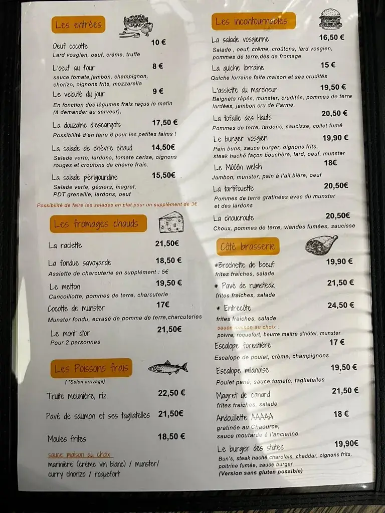 Menu_O Lac - Bar Brasserie_Gérardmer_image_2