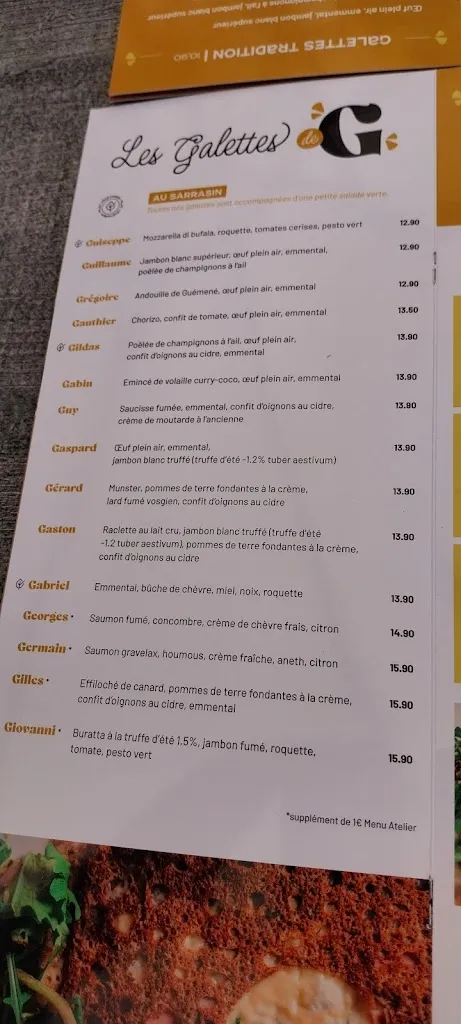 Menü_L'atelier de Gerardmer_Gérardmer_Bild_2