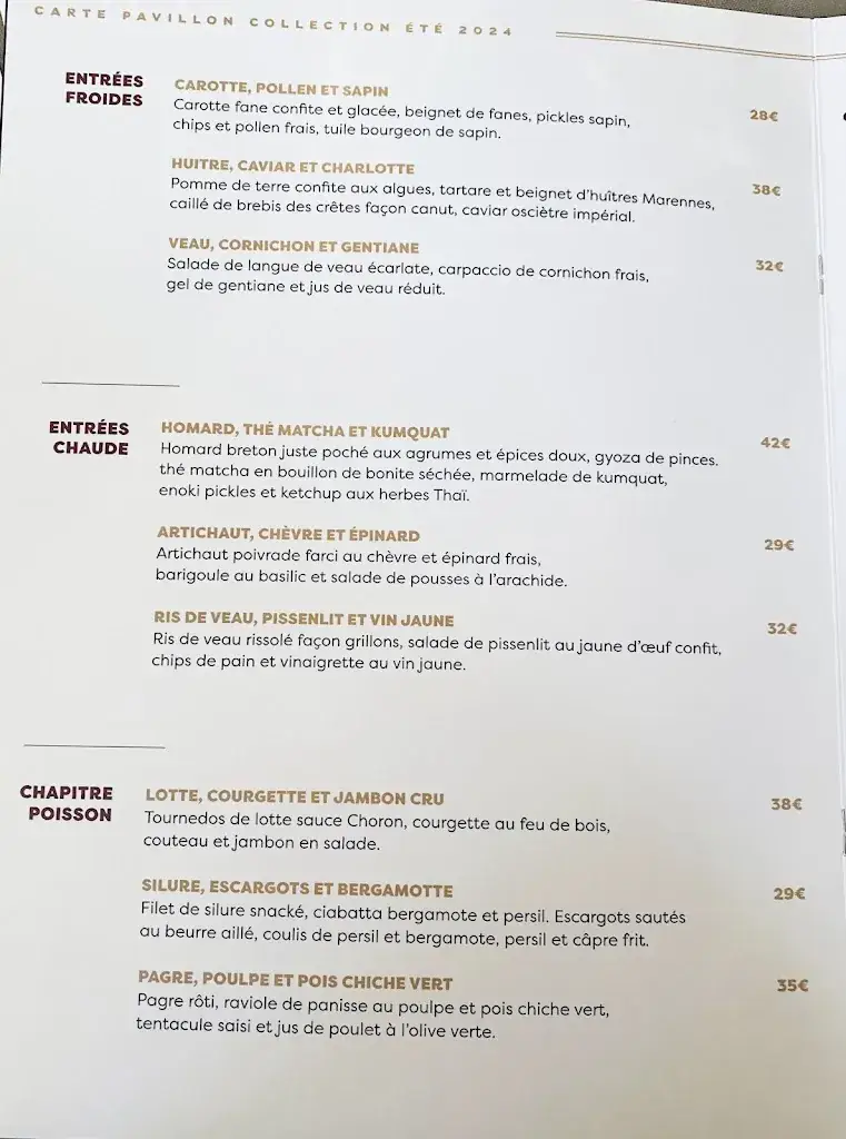 Menu_Le Pavillon P._Gérardmer_image_1