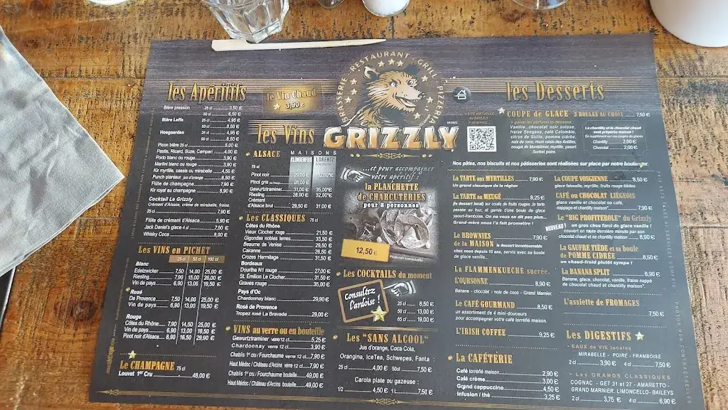 Menü_Brasserie du Grizzly_Gérardmer_Bild_2