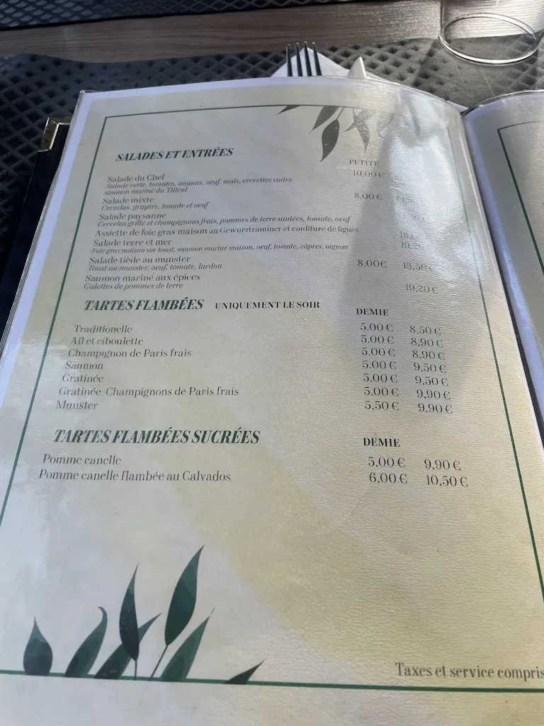 Menu_Restaurant Au Tilleul à hoenheim_Hœnheim_image_3