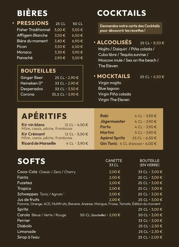 Menu_RESTAURANT THE ELEVEN_Hœnheim_image_3