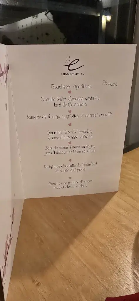 Menu_L'envol des Saveurs_Crolles_immagine_1