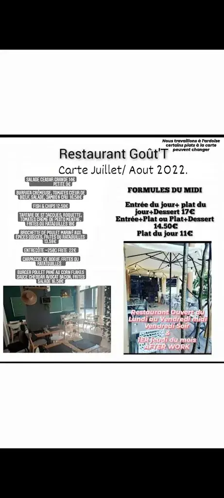 Menu_Restaurant Goût'T_Vourles_image_1