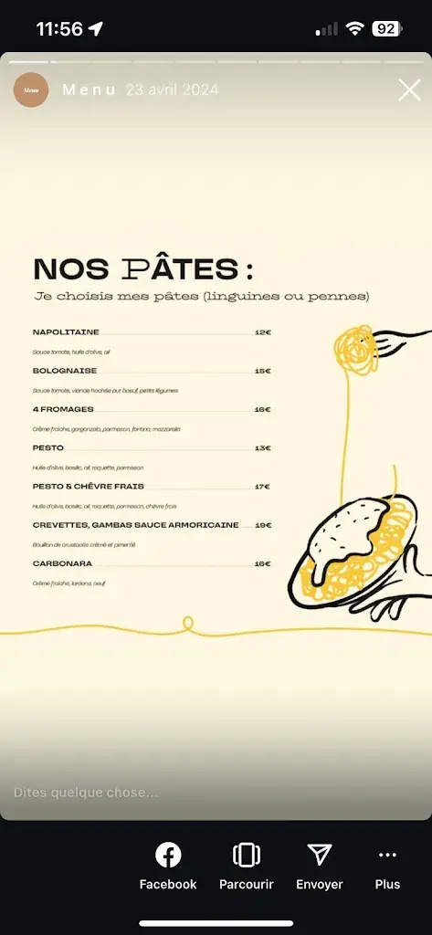 Menu_Restaurant le Borsalino_Hœrdt_image_2