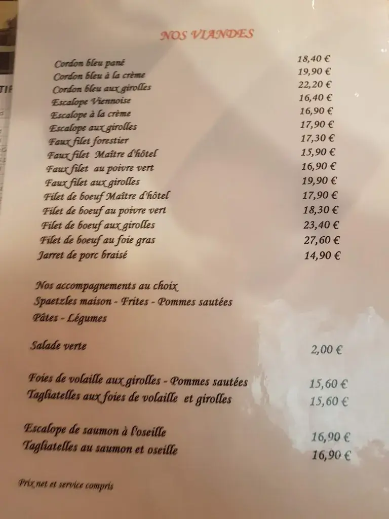 Menü_Restaurant L'industrie_Haguenau_Bild_3