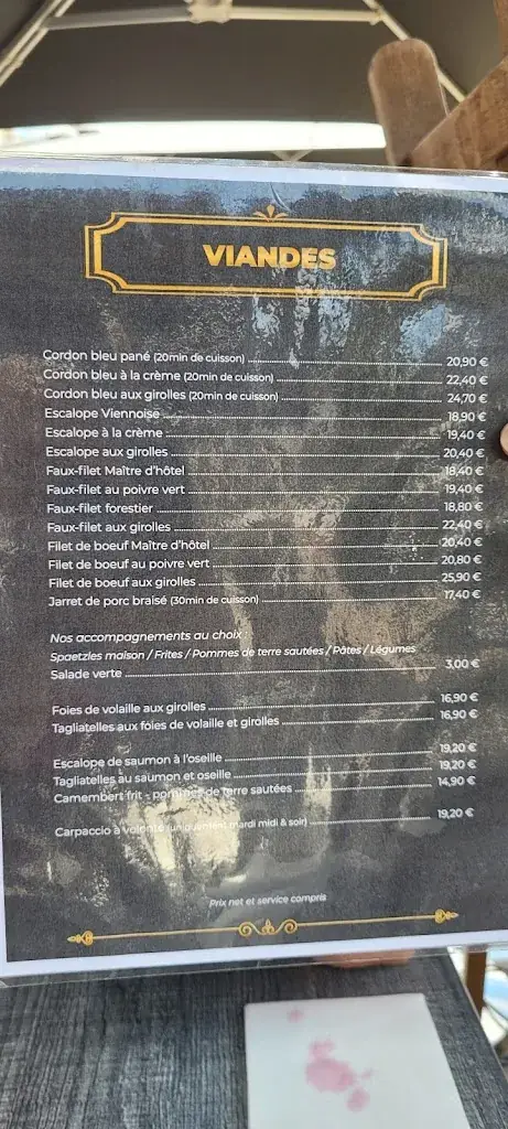 Menü_Restaurant L'industrie_Haguenau_Bild_4