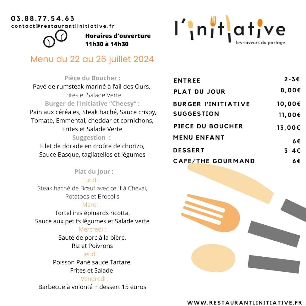 Menu_Restaurant L'Initiative Haguenau_Haguenau_image_1