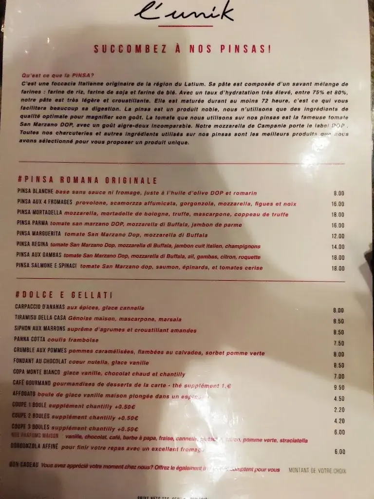 Menu_L’UNIK HAGUENAU - RESTAURANT MÉDITERRANÉEN_Haguenau_immagine_2