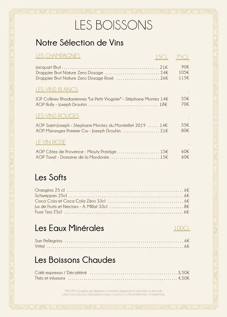 Menu_Brunch le Pavillon_Charbonnières-les-Bains_image_1