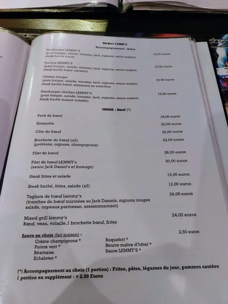 Menu_LEMMY'S_Longwy_image_4