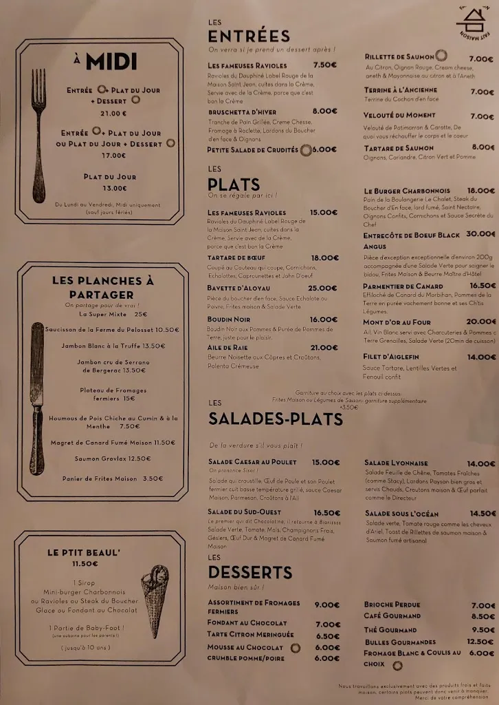 Menu_Café-Restaurant Le Beaulieu_Charbonnières-les-Bains_image_2