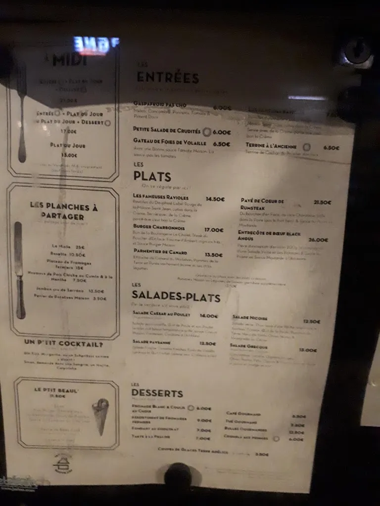 Menu_Café-Restaurant Le Beaulieu_Charbonnières-les-Bains_image_3