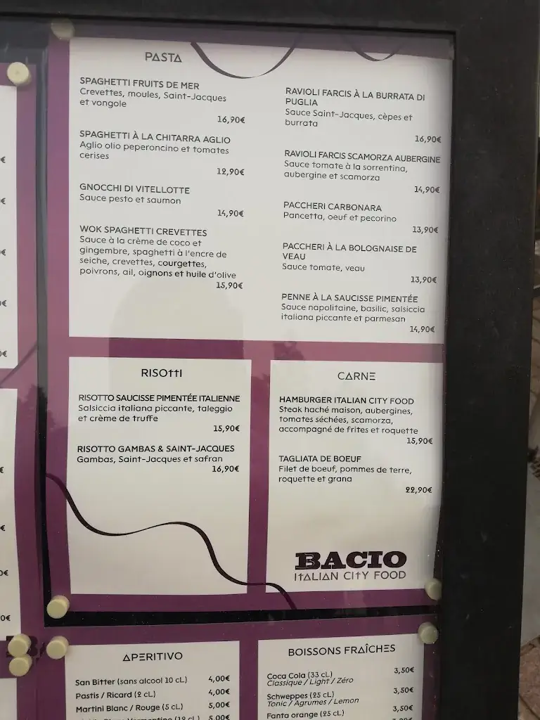 Menu_Bacio Huningue_Huningue_image_1
