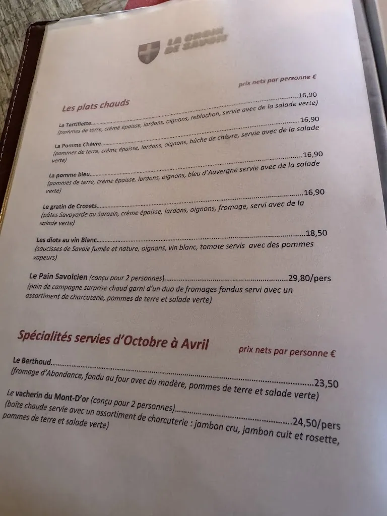 Menu_La Croix de Savoie_Illkirch-Graffenstaden_image_2
