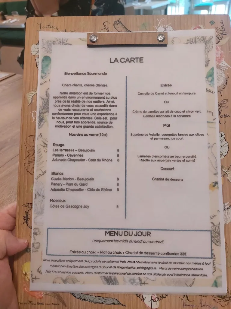 Menu_Le Potager - Vatel Academy Lyon_Marcy-l'Étoile_image_2