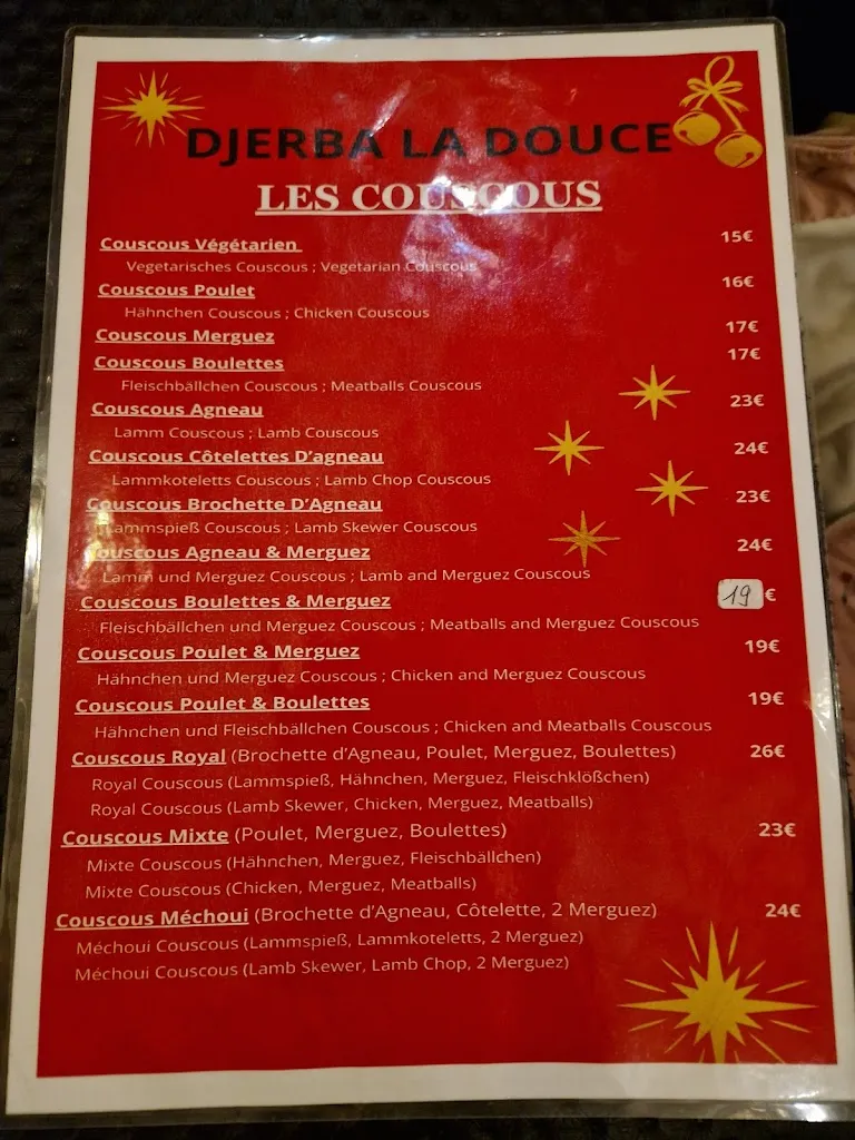 Menu_D'Jerba La Douce_Colmar_immagine_3