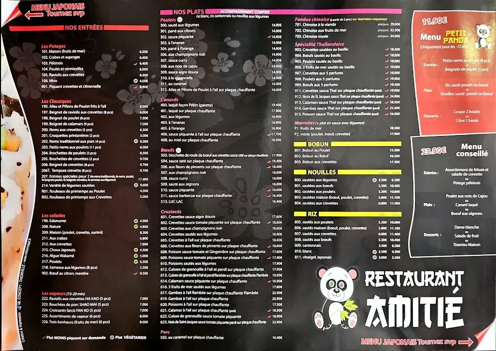 Menu_Restaurant asiatique 