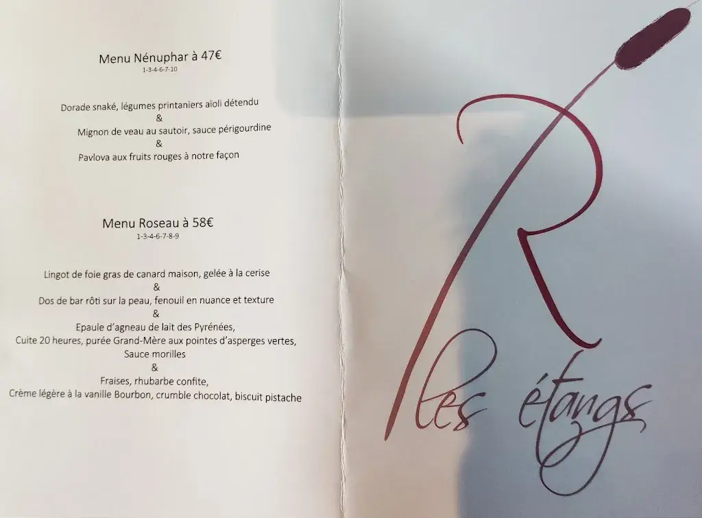 Menu_Restaurant Les Etangs_Manom_image_3
