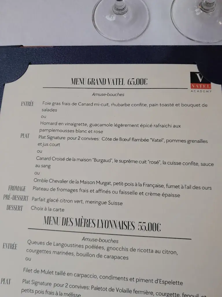 Menu_Restaurant Avenir - Vatel Academy Lyon_Marcy-l'Étoile_image_1