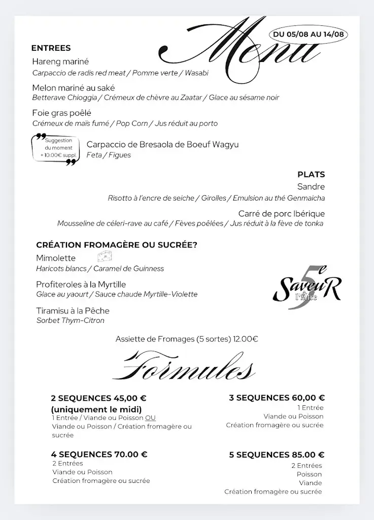 Menu_Restaurant 5e SaveuR - L’Âtre_Manom_image_1