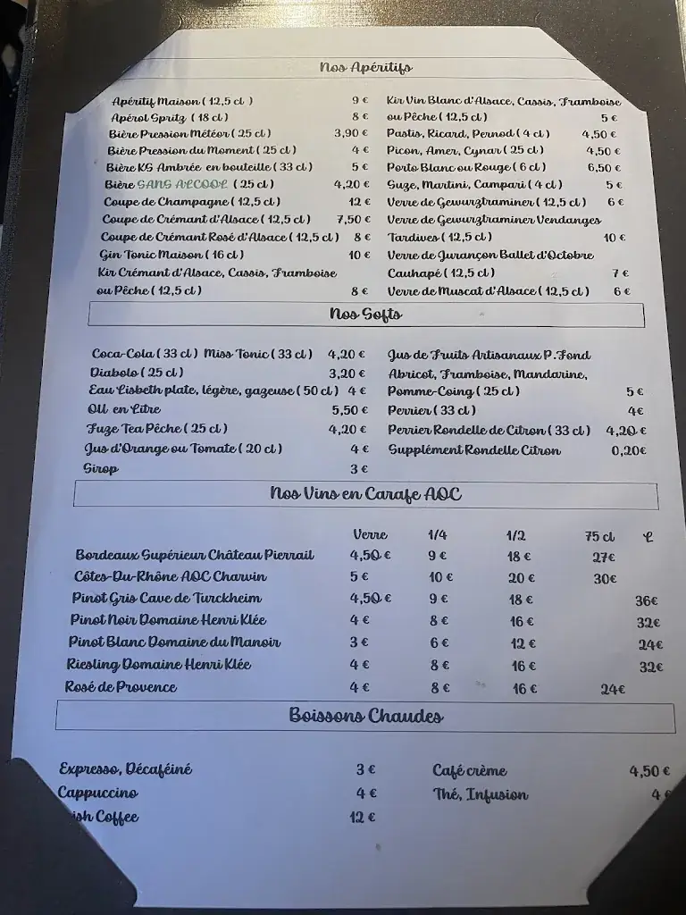 Menu_Taverne Alsacienne_Ingersheim_immagine_2