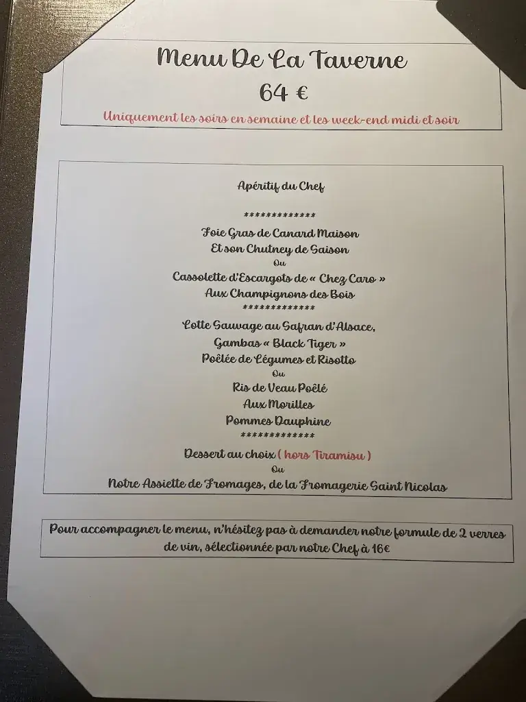 Menu_Taverne Alsacienne_Ingersheim_immagine_4