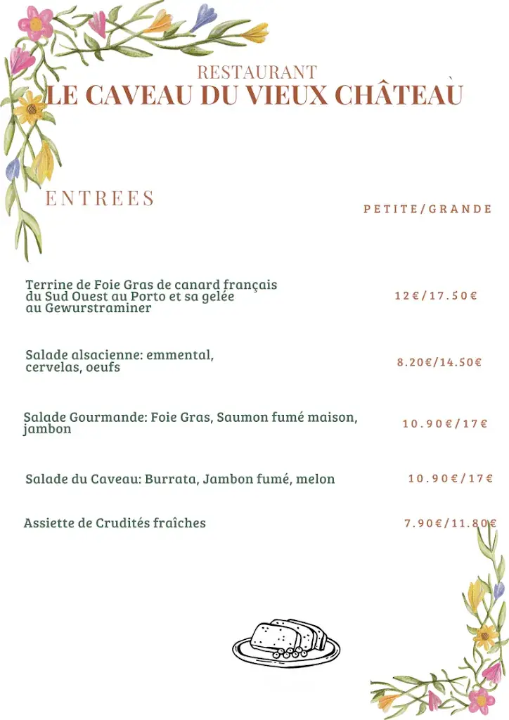Menu_Le Caveau du vieux château_Hochfelden_image_2
