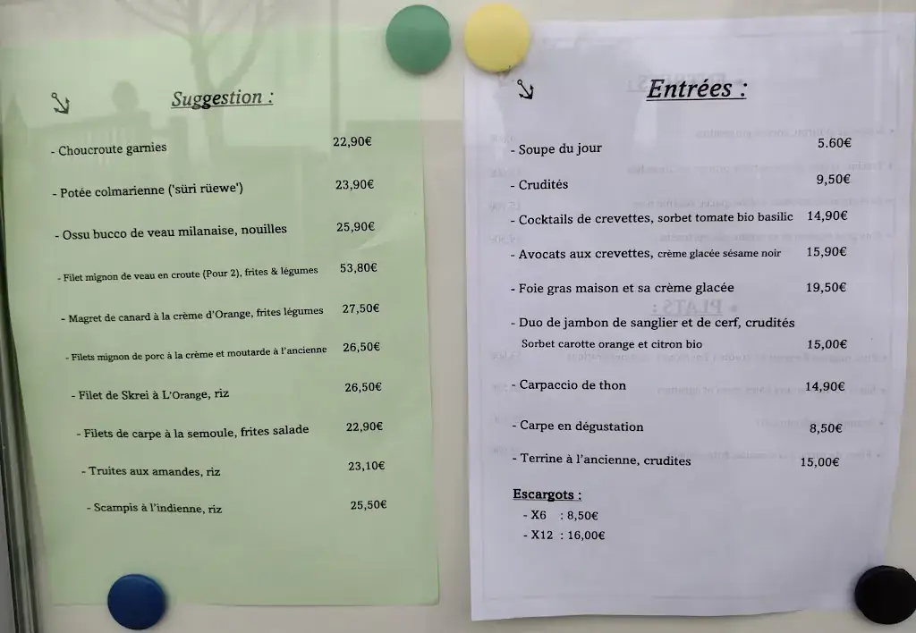 Menu_AUBERGE DE LA PENICHE_Kembs_image_1