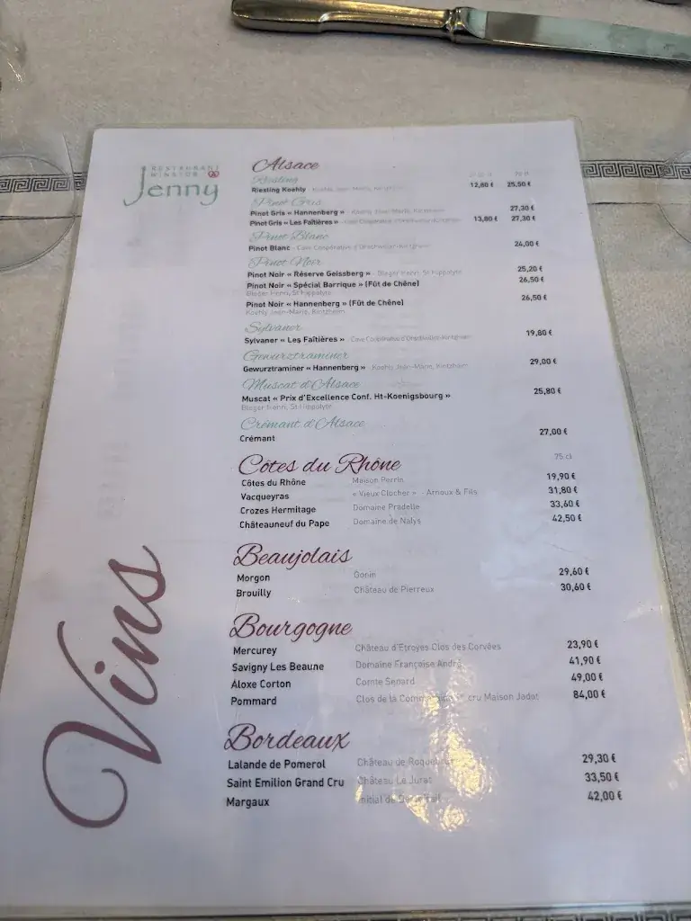 Menu_Restaurant Winstub Jenny_Kintzheim_image_1