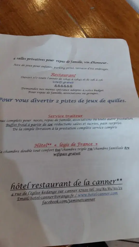 Menu_Restaurant de la Canner_Kédange-sur-Canner_image_2