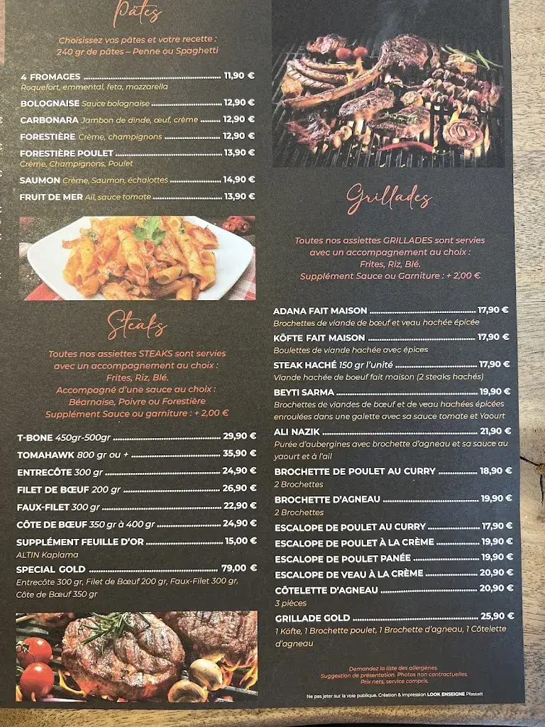 Menu_Gold steakhouse_Illzach_image_1