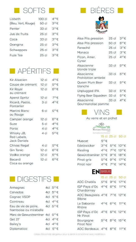 Menu_Restaurant A table ! chez Carlo_Illzach_image_2