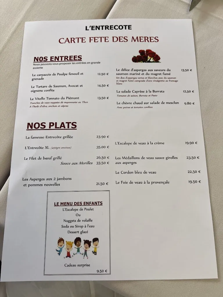 Menu_L'Entrecôte de Mulhouse_Mulhouse_image_2