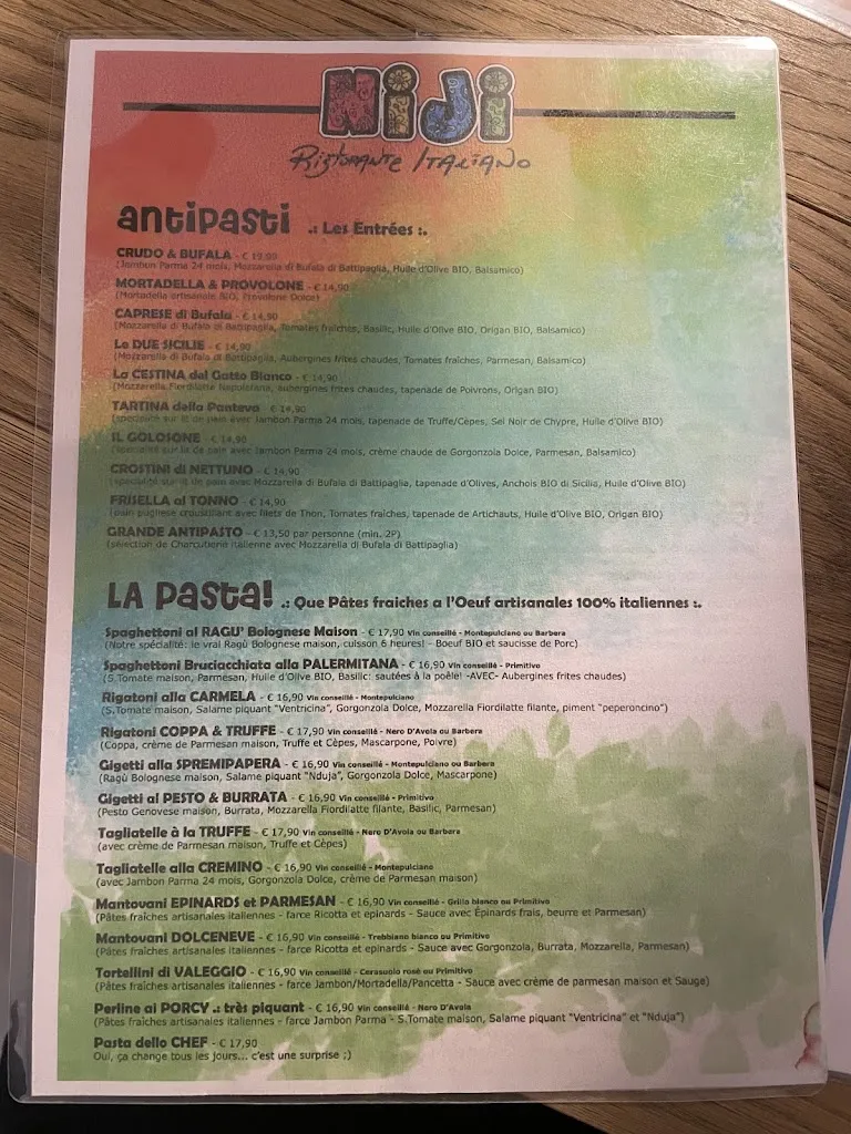 Menu_NIJI ristorante italiano_Rixheim_image_1