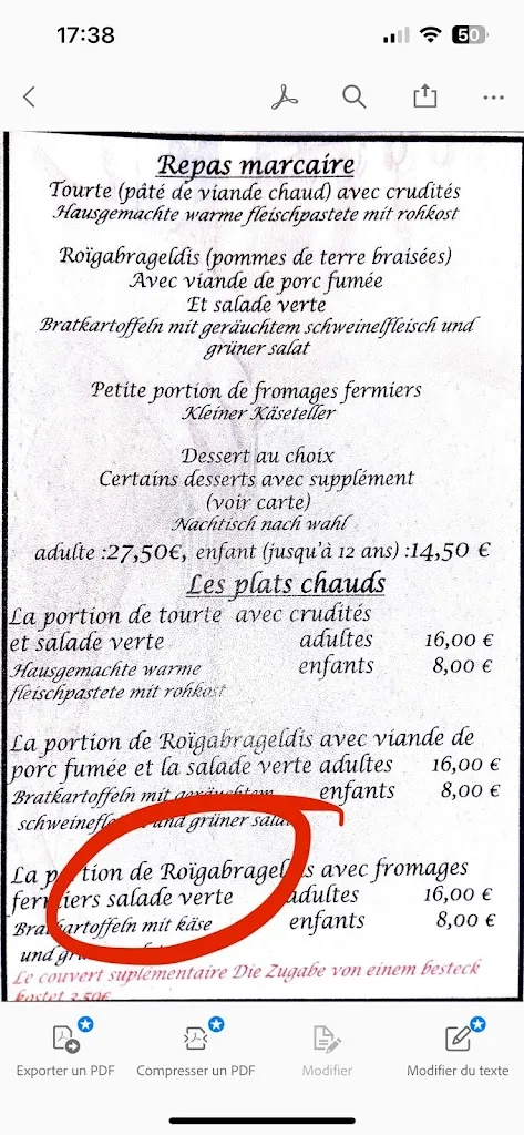 Menu_Ferme Auberge du Treh_Markstein_image_2