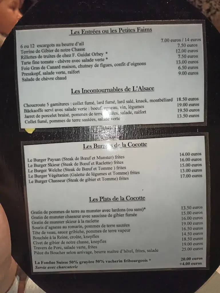 Menü_La Cocotte Rouge_Orbey_Bild_4