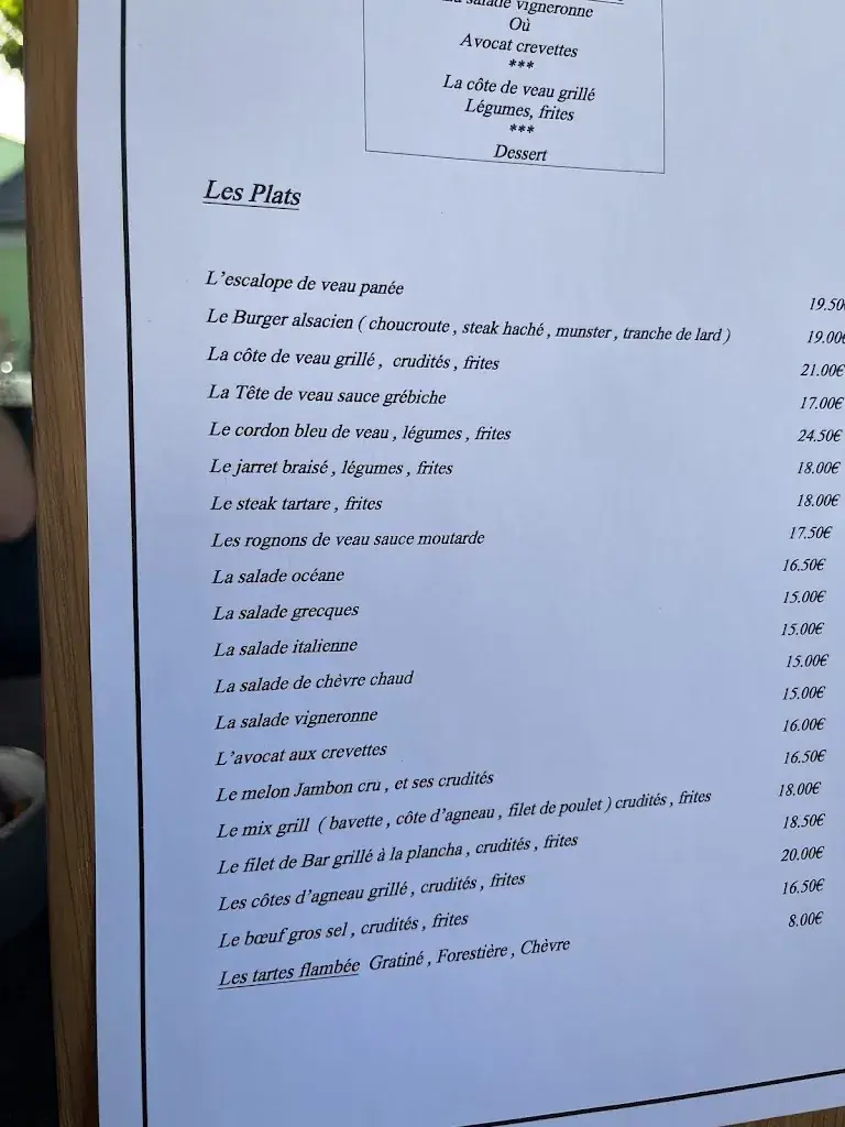 Menu_A L'Arbre Vert_Kingersheim_image_2