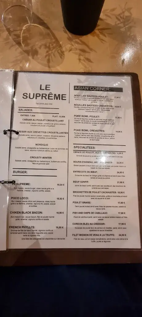 Menu_Le Suprême_Wittenheim_image_3