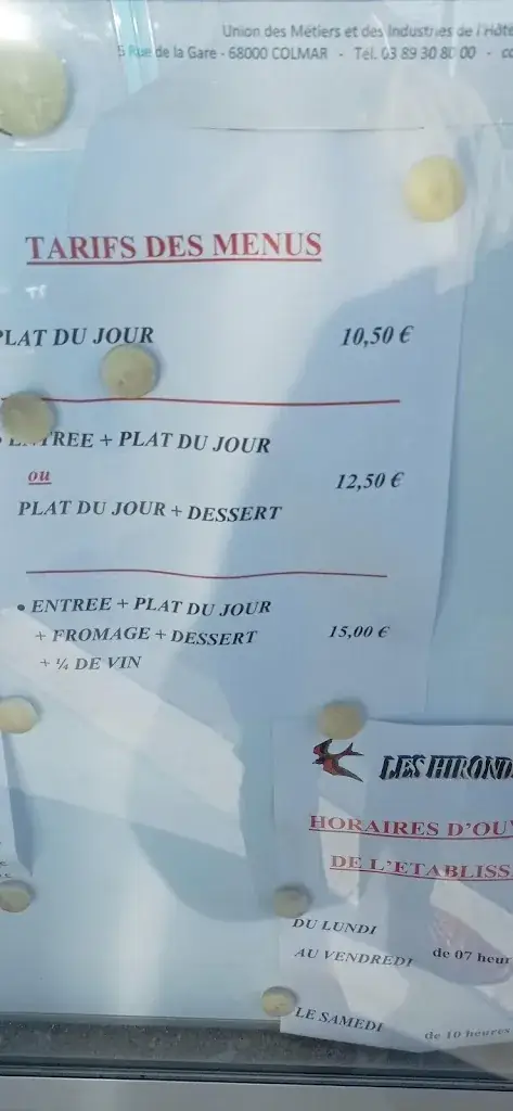 Menu_Les Hirondelles_Wittenheim_immagine_3