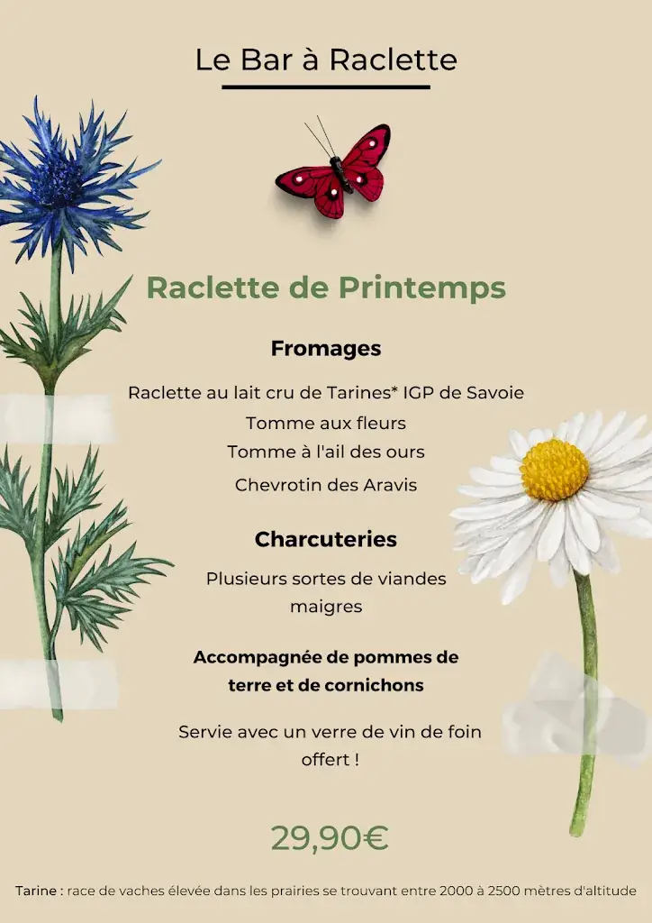 Menu_Restaurant Le bar à raclettes_Bresse_image_3