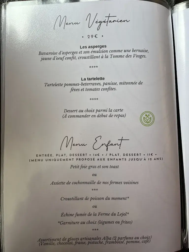 Menu_Hôtel - Restaurant Le Couchetat / La Bresse_Bresse_image_3