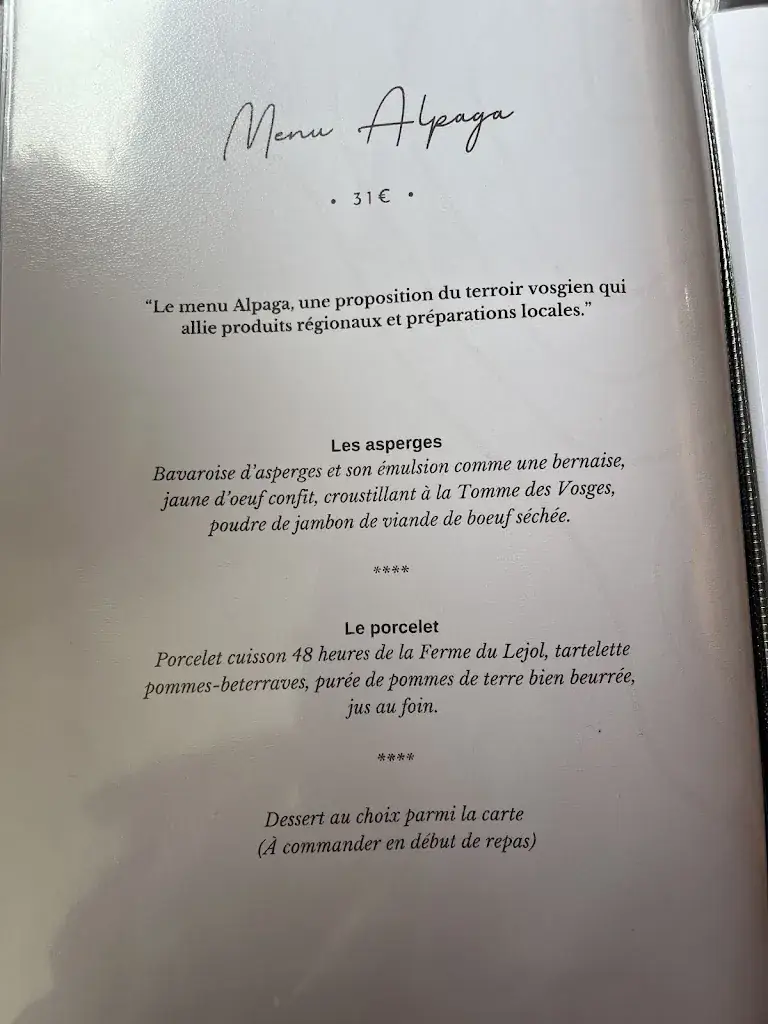 Menu_Hôtel - Restaurant Le Couchetat / La Bresse_Bresse_image_4