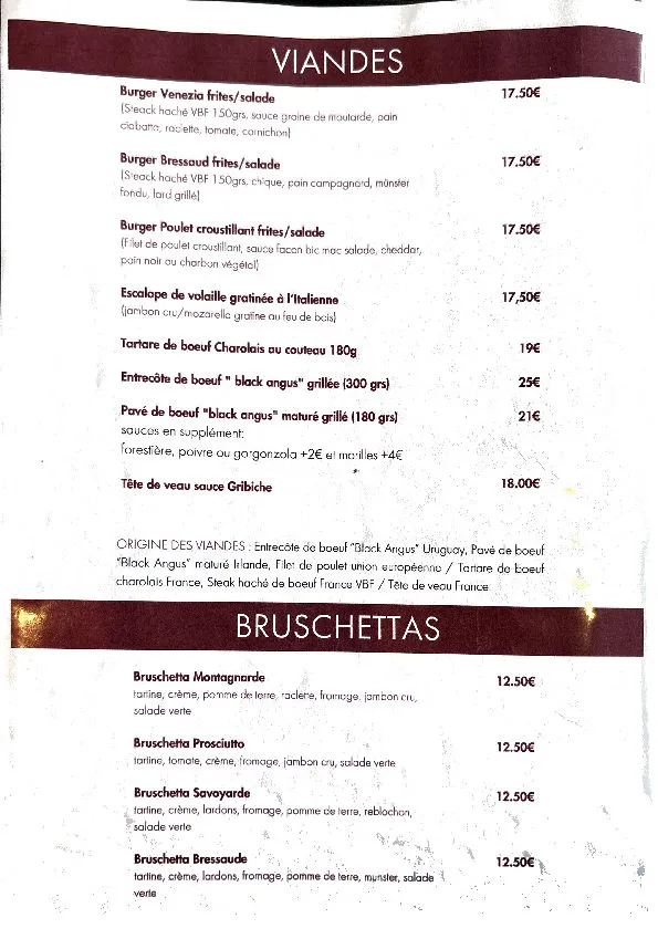 Menu_LA VENEZIA restaurant - pizzeria_Bresse_image_1