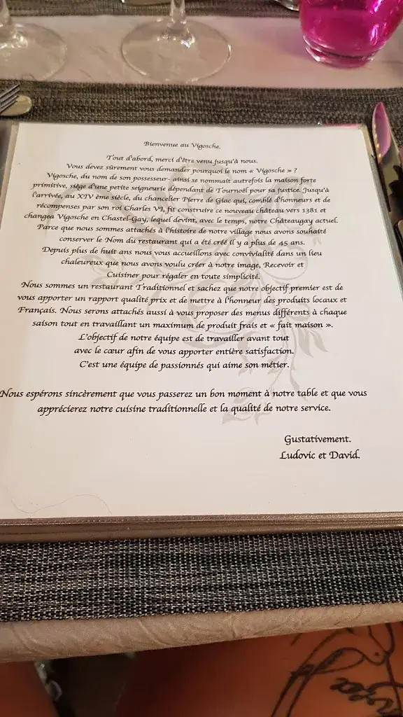 Menu_Restaurant Le Vigosche_Châteaugay_image_2