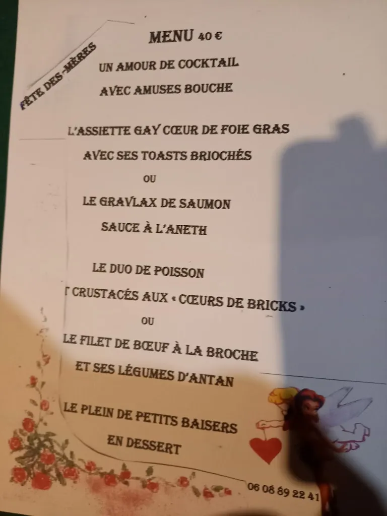 Menu_AUBERGE DU CHÂTEAU CAVEAU DU GAYCOEUR_Châteaugay_imagen_3